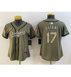 Youth Los Angeles Dodgers 17 Shohei Ohtani Olive 2026 Military Appreciation Game Day Stitched Baseball Jersey Youth Los Angeles Dodgers 17 Shohei Ohtani Olive 2026 Military Appreciation Game Day Stitched Baseball Jersey