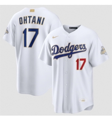 Youth Los Angeles Dodgers 17 Shohei Ohtani White 2026 Gold Collection Stadium Stitched Baseball Jersey Youth Los Angeles Dodgers 17 Shohei Ohtani White 2026 Gold Collection Stadium Stitched Baseball Jersey