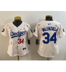 Youth Los Angeles Dodgers 34 Fernando Valenzuela Cream 2025 Tokyo Series Limited Stitched Baseball Jersey Youth Los Angeles Dodgers 34 Fernando Valenzuela Cream 2025 Tokyo Series Limited Stitched Baseball Jersey
