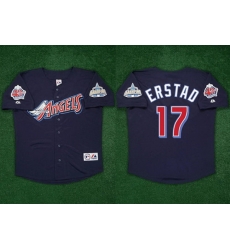 Men Los Angeles Angels 17 Darin Erstad Navy 2000 With 40th Patch Stitched Baseball Jersey Men Los Angeles Angels 17 Darin Erstad Navy 2000 With 40th Patch Stitched Baseball Jersey