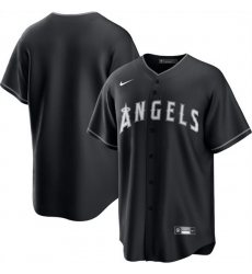 Men Los Angeles Angels Blank Black Lights Out Limited Stitched Baseball Jersey Men Los Angeles Angels Blank Black Lights Out Limited Stitched Baseball Jersey