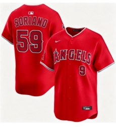 Men Nike Los Angeles Nike Jose Soriano #59 Red Stitched FLex base Jersey Men Nike Los Angeles Nike Jose Soriano #59 Red Stitched FLex base Jersey