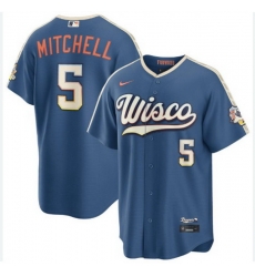 Men Milwaukee Brewers Garrett Mitchell #5 2026 City Connect Stitched Limited Jersey