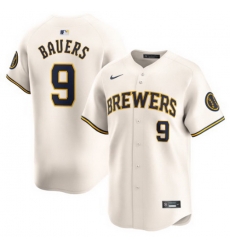 Men Milwaukee Brewers Jake Bauers #9 Ice Cream Stitched Limited Jersey Men Milwaukee Brewers Jake Bauers #9 Ice Cream Stitched Limited Jersey