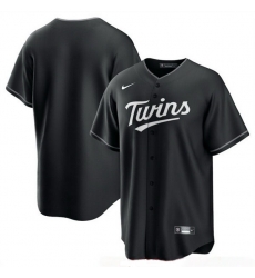 Men Minnesota Twins Blank Black Lights Out Limited Stitched Baseball Jersey Men Minnesota Twins Blank Black Lights Out Limited Stitched Baseball Jersey