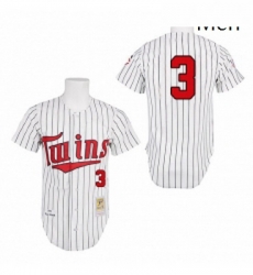 Mens Mitchell and Ness 1991 Minnesota Twins 3 Harmon Killebrew Replica White Throwback MLB Jersey