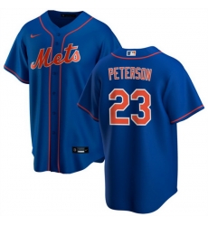 Men New York Mets  2323 David Peterson Royal Cool Base Stitched Baseball Jersey