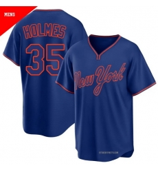 Men New York Mets Clay Holmes 35 Royal Alternate Stitched Jersey Men New York Mets Clay Holmes 35 Royal Alternate Stitched Jersey