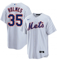 Men New York Mets Clay Holmes 35 White Flex Base Stitched Jersey Men New York Mets Clay Holmes 35 White Flex Base Stitched Jersey