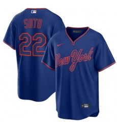 Men New York Mets Juan Soto 22 Royal Alternate Stitched Jersey Men New York Mets Juan Soto 22 Royal Alternate Stitched Jersey