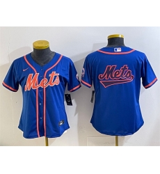 Women New York Mets Team Big Logo Royal Cool Base Stitched Baseball Jersey Women New York Mets Team Big Logo Royal Cool Base Stitched Baseball Jersey