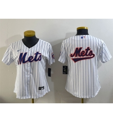 Women New York Mets Team Big Logo White Cool Base Stitched Baseball Jersey 1 Women New York Mets Team Big Logo White Cool Base Stitched Baseball Jersey 1