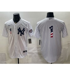 Men New York Yankees  1 Bobby Murcer White 2026 USA 250 Fourth of July Home Stadium Stitched Baseball Jersey