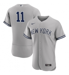 Men New York Yankees 11 Anthony Volpe Gray Flex Base Stitched Baseball Jersey