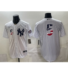 Men New York Yankees 5 Joe DiMaggio White 2026 USA 250 Fourth of July Home Stadium Stitched Baseball Jersey Men New York Yankees 5 Joe DiMaggio White 2026 USA 250 Fourth of July Home Stadium Stitched Baseball Jersey