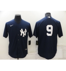 Men New York Yankees 9 Roger Maris Navy Cool Base Stitched jersey