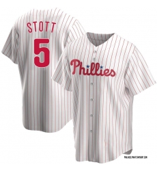 Men Philadelphia Phillies 5 Bryson Stott Grey Cool Base Stitched Jersey