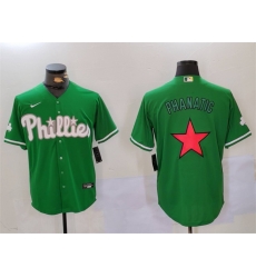 Men Philadelphia Phillies Phanatic Green Cool Base Stitched Jersey 1