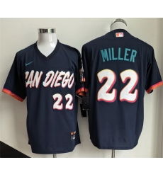 Men San Diego Padres 22 Mason Miller Obsidian 2026 City Connect Stadium Stitched Baseball Jersey Men San Diego Padres 22 Mason Miller Obsidian 2026 City Connect Stadium Stitched Baseball Jersey