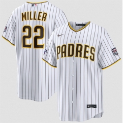 Men San Diego Padres  22 Mason Miller White 2026 All Star Game   USA 250 Patch Stitched Baseball Jersey