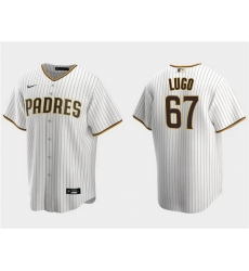 Men San Diego Padres 67 Seth Lugo White Cool Base Stitched Jersey