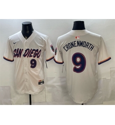 Men San Diego Padres  9 Jake Cronenworth Cream 2026 City Connect Stadium Stitched Baseball Jersey