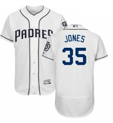 Mens Majestic San Diego Padres 35 Randy Jones White Home Flex Base Authentic Collection MLB Jersey