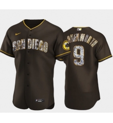 Men's San Diego Padres #9 Jake Cronenworth Diamond Edition Brown Jersey