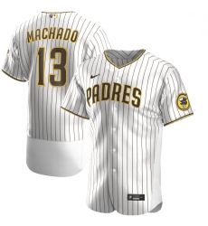 Padres 13 Manny Machado White Nike 2020 Flexbase Jersey 2