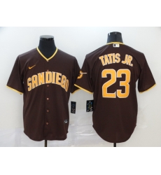 Padres 23 Fernando Tatis Jr  Brown Nike 2020 Cool Base Jersey