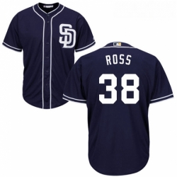 Youth Majestic San Diego Padres 38 Tyson Ross Authentic Navy Blue Alternate 1 Cool Base MLB Jersey 