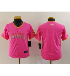 Youth San Diego Padres Blank Pink Stitched Baseball Jersey