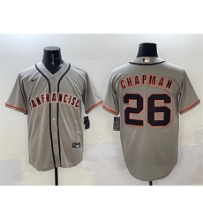 Men San Francisco Giants 26 Matt Chapman Grey Cool Base Stitched Baseball Jersey Men San Francisco Giants 26 Matt Chapman Grey Cool Base Stitched Baseball Jersey