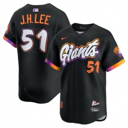 Youth San Francisco Giants 51 Jung Hoo Lee Anthracite 2025 City Connect Limited Stitched Baseball Jersey