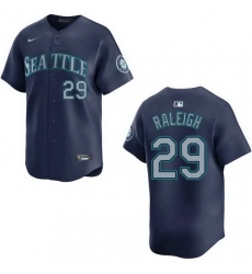 Youth Seattle Mariners 29 Cal Raleigh Navy Limited Stitched Jersey Youth Seattle Mariners 29 Cal Raleigh Navy Limited Stitched Jersey
