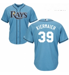 Mens Majestic Tampa Bay Rays 39 Kevin Kiermaier Replica Light Blue Alternate 2 Cool Base MLB Jersey