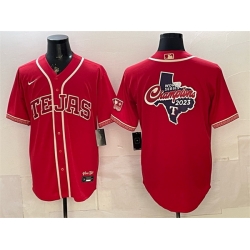 Men Texas Rangers Team Big Logo Red 2026 City Connect Stadium Stitched Baseball Jersey s