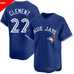 Men Toronto Blue Jays 22 Ernie Clement Royal Cool Base Stitched Baseball Jersey