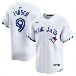 Men Toronto Blue Jays 9 Danny Jansen White 2024 Home Limited Stitched Jersey