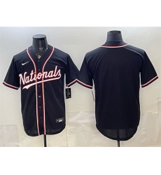 Men Washington Nationals Blank 2026 Fashion Replica Black Out Stitched Baseball Jersey Men Washington Nationals Blank 2026 Fashion Replica Black Out Stitched Baseball Jersey