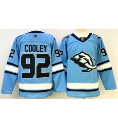 Men Utah Mammoth 92 Logan Cooley Blue Stitched Jersey Men Utah Mammoth 92 Logan Cooley Blue Stitched Jersey