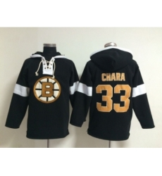 NHL Boston Bruins #33 Zdeno Chara black jerseys[pullover hooded sweatshirt]