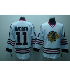 Chicago Blackhawks 11 John Madden White Jerseys