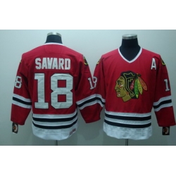 Chicago Blackhawks 18 Denis savard  red Jersey A patch CCM