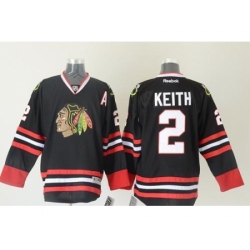 Chicago Blackhawks #2 Duncan Keith Black Stitched NHL Jersey