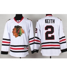 Chicago Blackhawks 2 Duncan Keith White NHL Jerseys