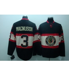 Chicago Blackhawks 3 Magnuson Black Jerseys New Third 2010 STANLEY CUP CHAMPIONS