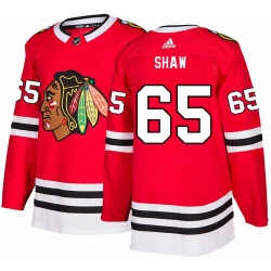 Chicago Blackhawks 65 Andrew Shaw Red Home Jersey