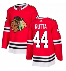 Mens Adidas Chicago Blackhawks 44 Jan Rutta Premier Red Home NHL Jersey 