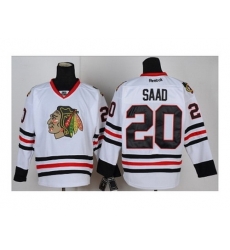 NHL Jerseys Chicago Blackhawks #20 Saad White Jerseys